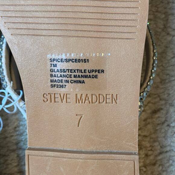 Steve Madden Women's Spice Bling Square Open Toe Slide-On Sandal NWT Size 7‎ - Picture 11 of 12